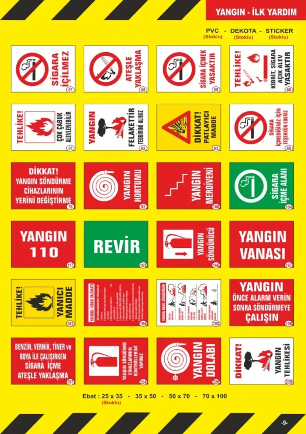 İş Güvenliği ve Uyarı Levhaları 22